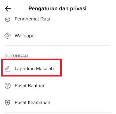 langkah 2, mengubah usia di TikTok