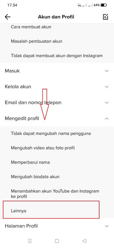 langkah 4, mengganti tanggal lahir di Tik Tok