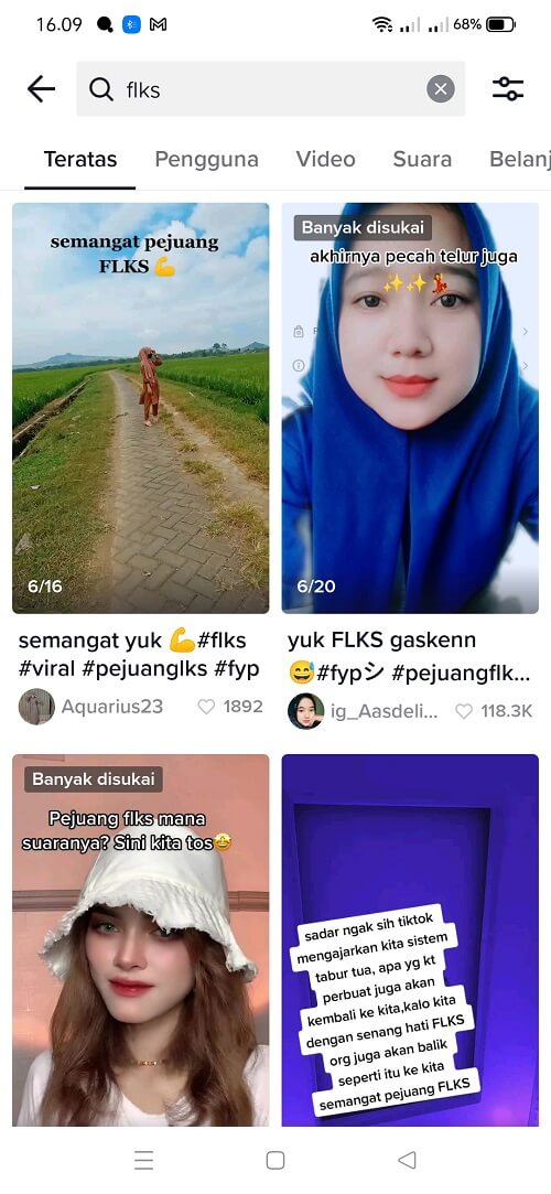 arti FLKS TikTok