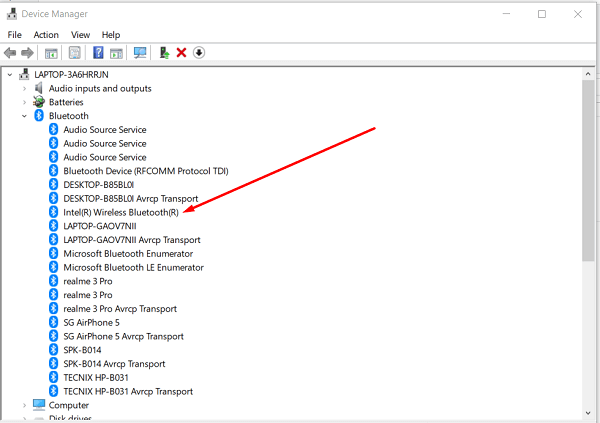 bluetooth hilang di device manager windows 10