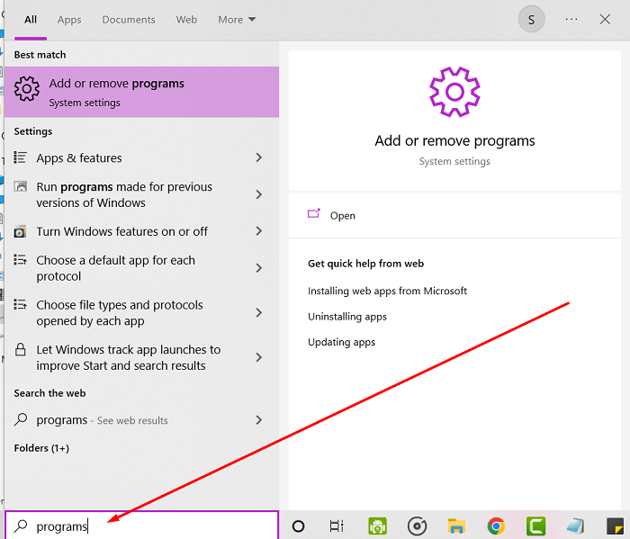 uninstall chromium di windows agar tidak muncul lagi