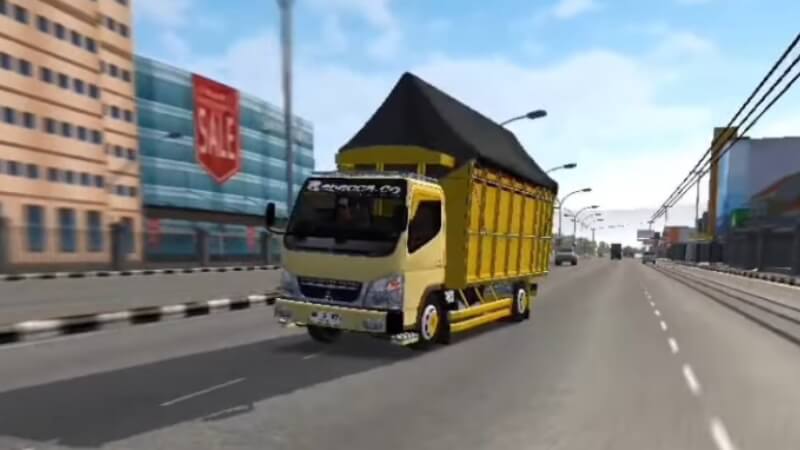 mod bussid truck canter trondol